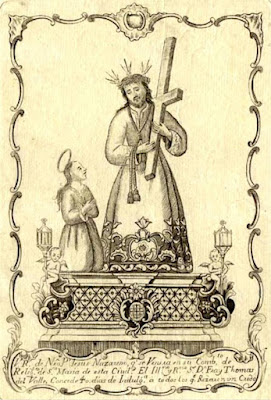 Grabado de Nuestro Padre Jesús Nazareno de Santa María.